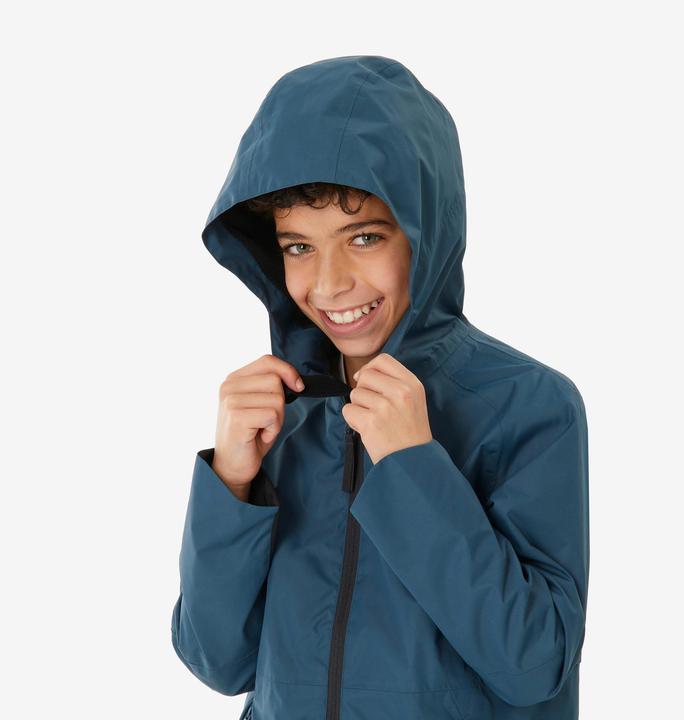 Produktbild Quechua Wanderjacke MH500 Kinder Gr. 122–170 wasserdicht Wandern blau (140)