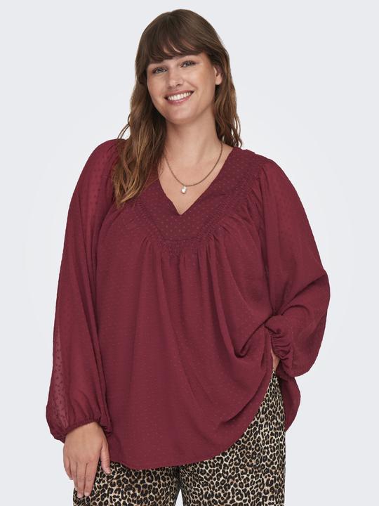 Immagine prodotto Only Vestibilità regolare Scollo a V Polsini elasticizzati Maniche a palloncino Top Top (46)