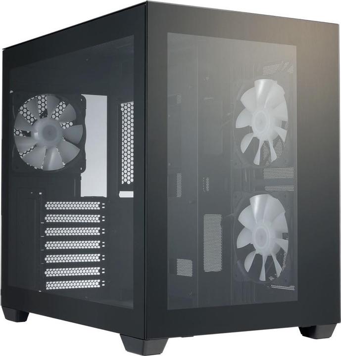 Actual product image Fortron FSP/ CMT380A/Midi Tower/Transpar./??ern?? (ATX, mATX, Mini-ITX)