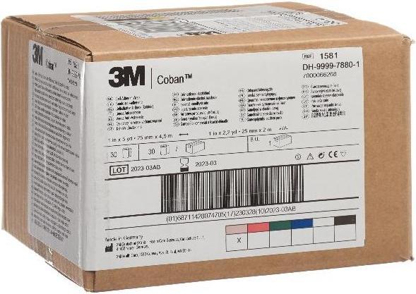 Produktbild 3M COBAN Elastische Binde 2.6cmx4.57m hautfarbig, 30 Stück
