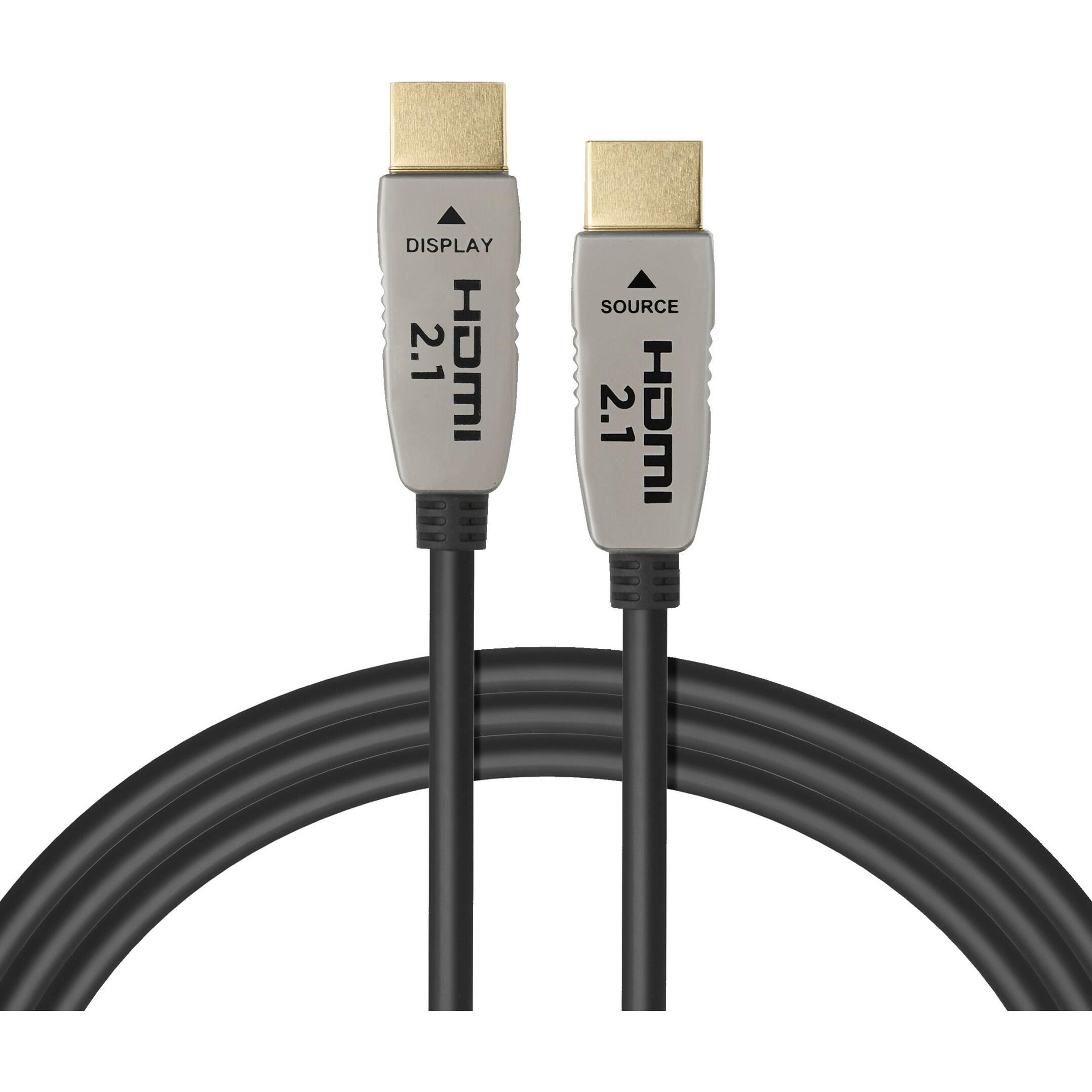 Celexon UHD Optical Fibre HDMI 2.1 8K Active Kabel 20m, schwarz (20 m, HDMI), Video Kabel