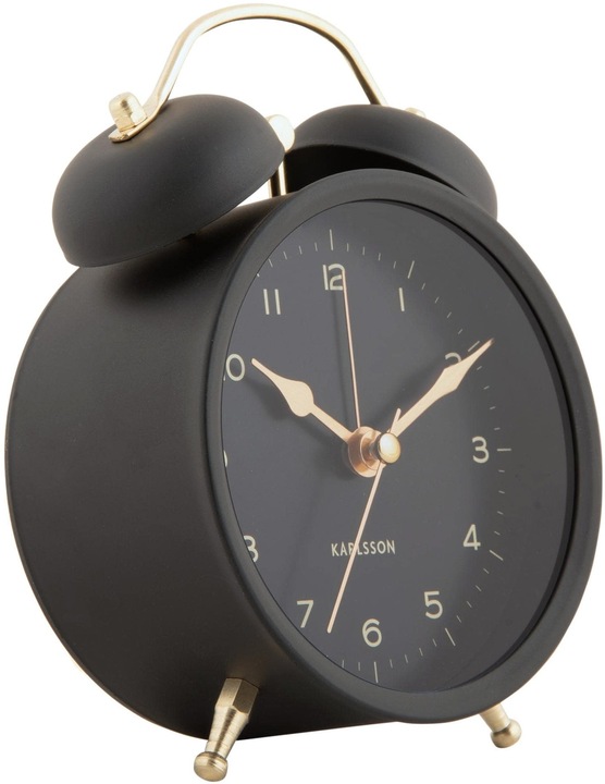 Produktbild Karlsson Klassischer Wecker Twin Bell Black