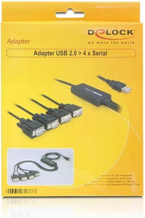 Produktbild Delock Schnittstellenkabel USB auf Seriell (1.40 m)