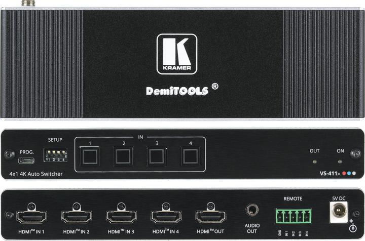 Produktbild DemiTOOLS VS-411X - 4x1 Switcher / Audio