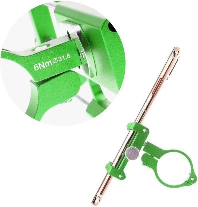 Immagine prodotto Forcell Bicycle accessory Gub GUB bike holder for mobile phone G85 Aluminium green