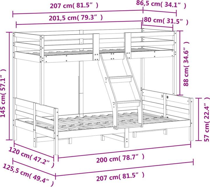 Image du produit vidaXL Karisa (120 x 200 cm)