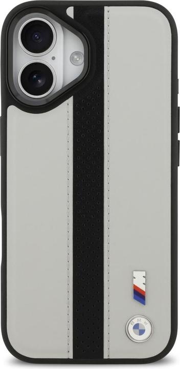 Actual product image BMW Case M Perforated Stripe Logo MagSafe for iPhone 17 gray (Apple iPhone 17)