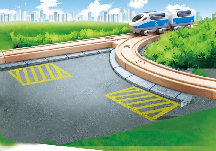 Actual product image Hape Short straight rails (4 pcs.)