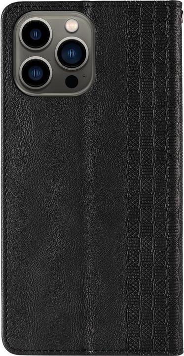 Actual product image Hurtel Magnet Strap Case for iPhone 14 Flip Wallet Mini Lanyard Stand Black (Apple iPhone 14)