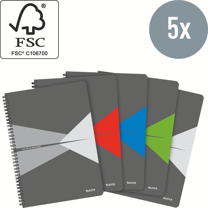 Actual product image Leitz Notebook Office (A4, Checked, Hardcover)