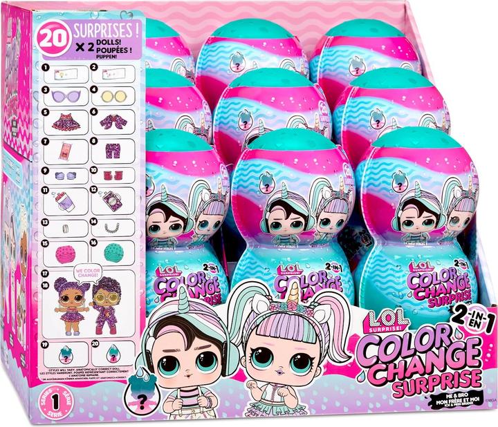 Image du produit MGA LOL. Surprise de taille. Changement de couleur 2 en 1 Me & My Bro