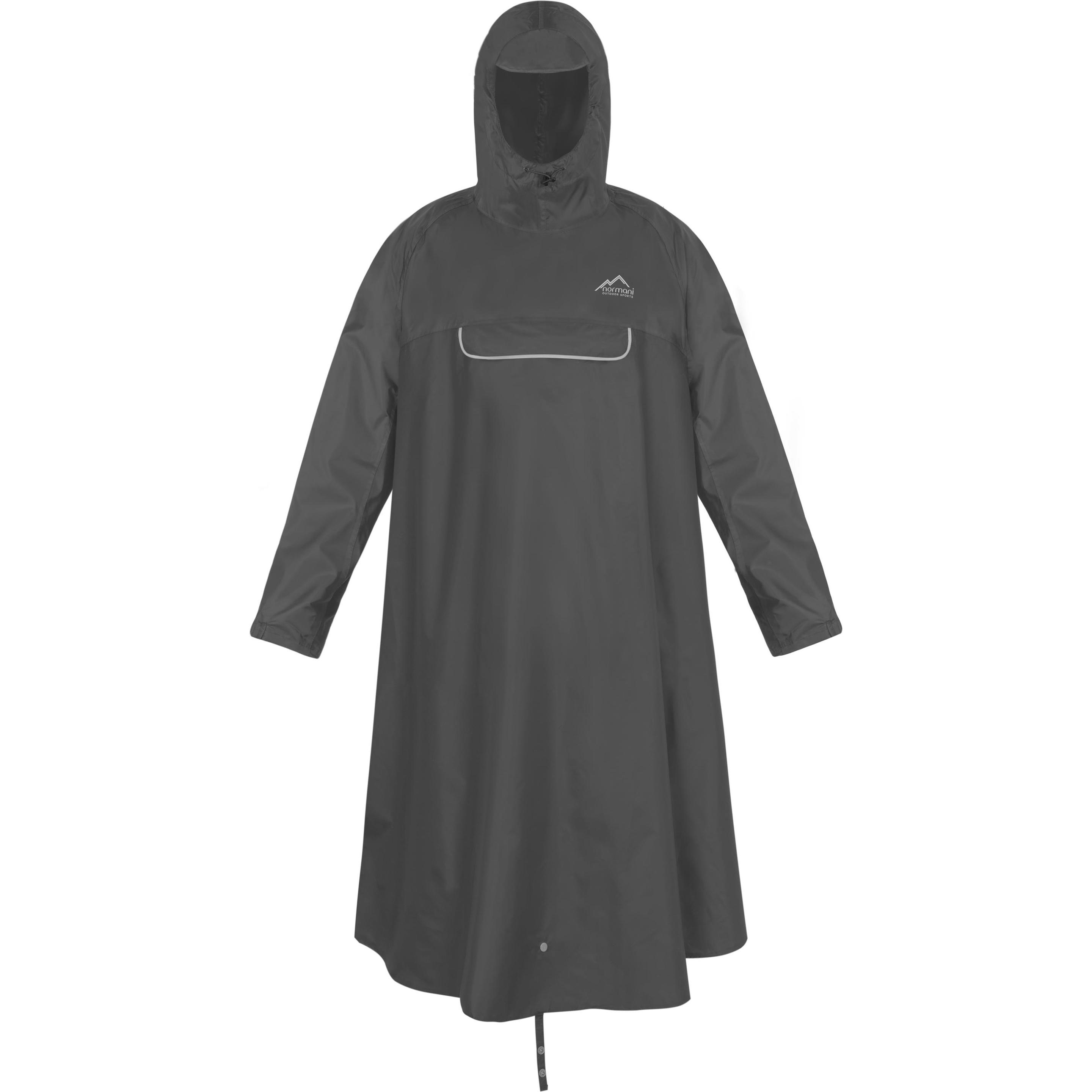 Normani, Unisex, Jacke, Regenponcho QuibdÃ³ (52, 54), Grau, 52, 54