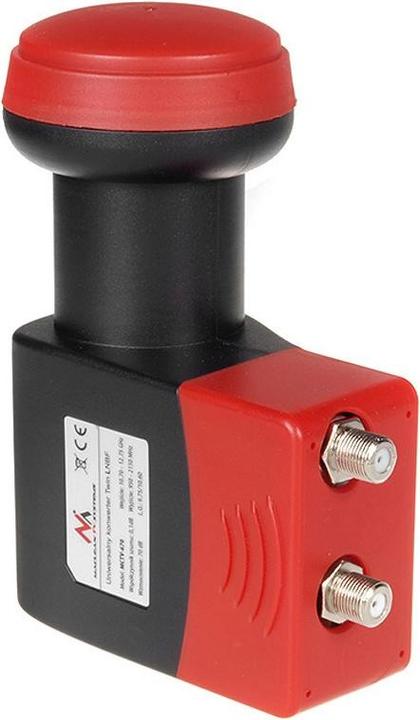 Maclean MCTV-670 MCTV-670 TWIN 2 Receiver LNB 0,1 dB Schalter High Gain (Twin LNB, Unysat)