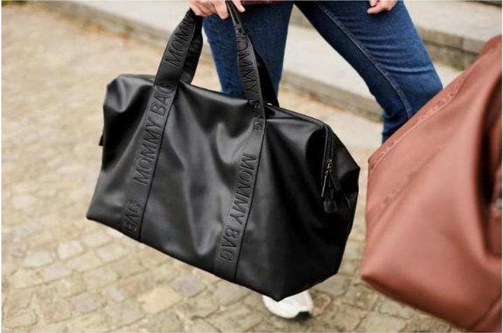 Image du produit Childhome Wickeltasche Mommy Bag Signatur Leder schwarz