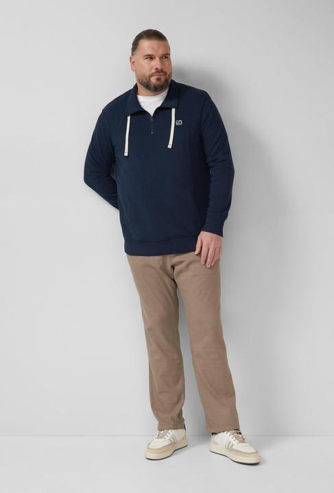 Produktbild s.Oliver Sweatshirt Sweatshirt mit Eingrifftaschen und Label-Patch (3XL)