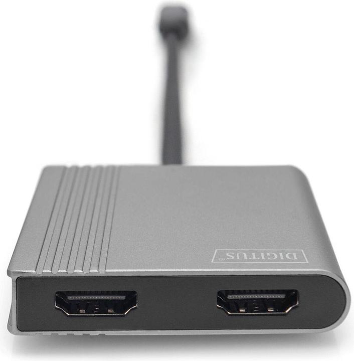 Produktbild Digitus USB Type-C 4K 2in1 HDMI Grafik-Adapter (USB Typ-C, 6 cm)