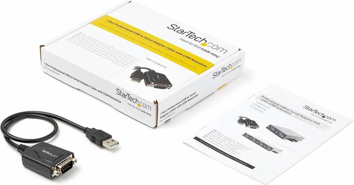 Actual product image StarTech 1x USB To Serial Adapter Cable (0.42 m)