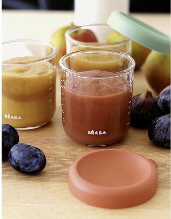 Actual product image Beaba Glass portions 6 pcs. 250ml (Sun mix)