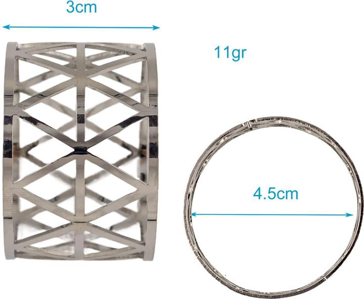Produktbild Intirilife Serviettenringe Set (6-tlg.) (6 x)