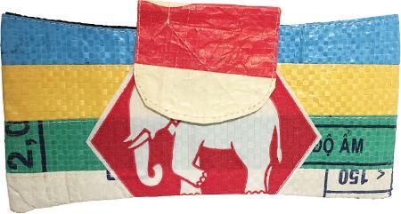Image du produit Bekos Upcycling - étui à lunettes en sacs recyclés Patchwork Elephant