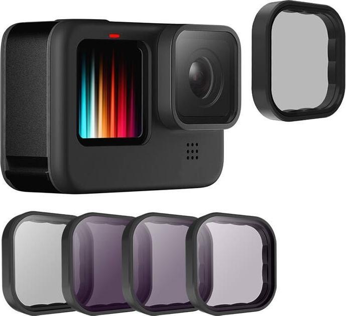 Actual product image Telesin ND & Circular Polarizer 4-Filter Set (Hero 9)