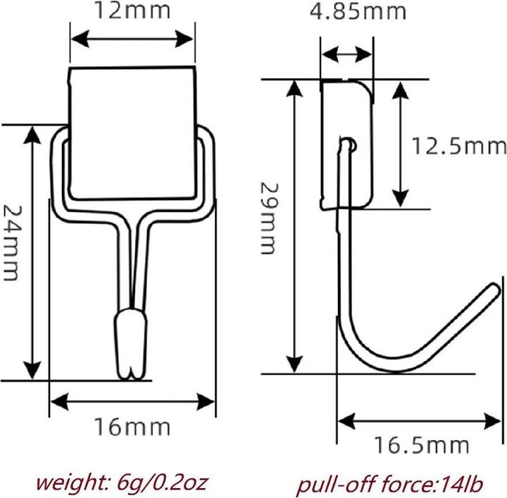 Nährwerte und Zutaten Swissdetector 10 Stück - Magnetischer Neodym-Haken