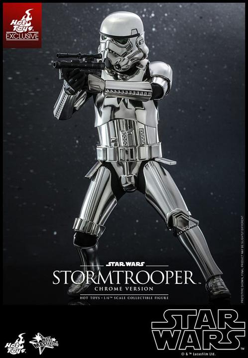Actual product image Hot Toys Star Wars "Stormtrooper (Chrome Version)" 1/6 action figure