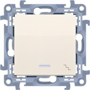 Kontakt CW6L.01/41, Taster + Schalter, Weiss