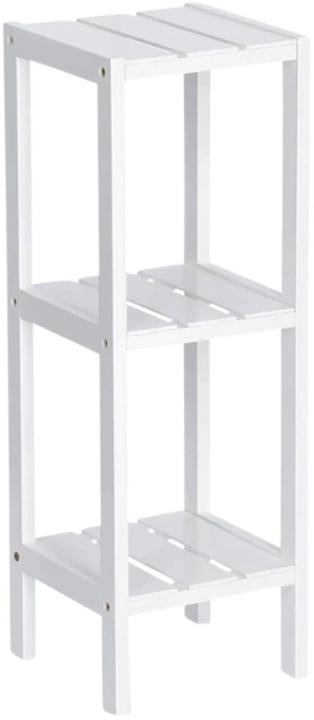 Productafbeelding Zeller Present Staande plank met 3 planken, MDF, wit (22 x 22 x 65 cm)