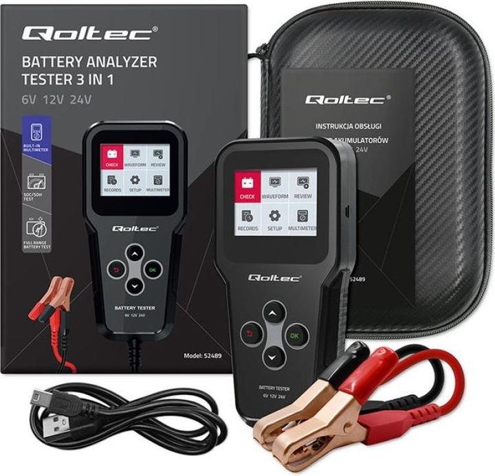 Image du produit Qoltec Digitaler Batterietester 3in1 mit LCD 6V
