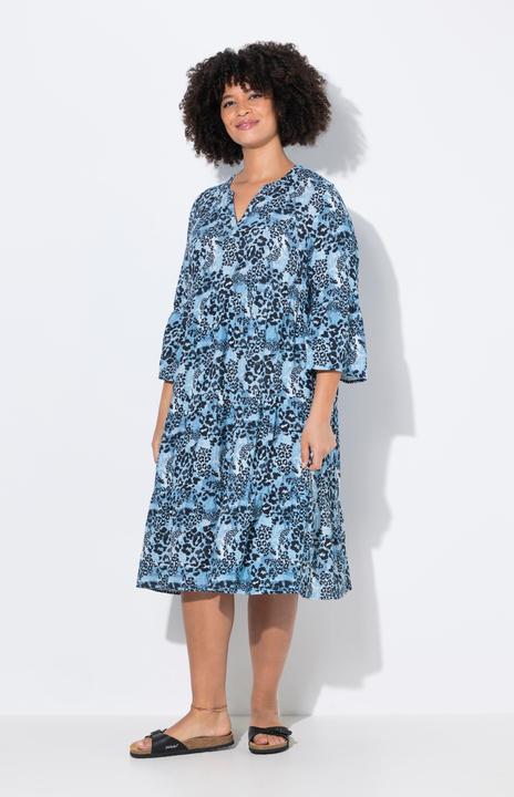 Produktbild Angel of Style Kleid, A-Linie, Musselin, Leo-Muster, Volants (52)