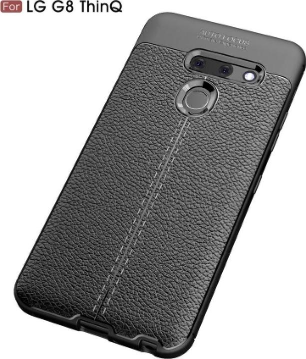 Actual product image Screenguard LG G8 ThinQ Sleeve Leather Design TPU Cover (G8 ThinQ)