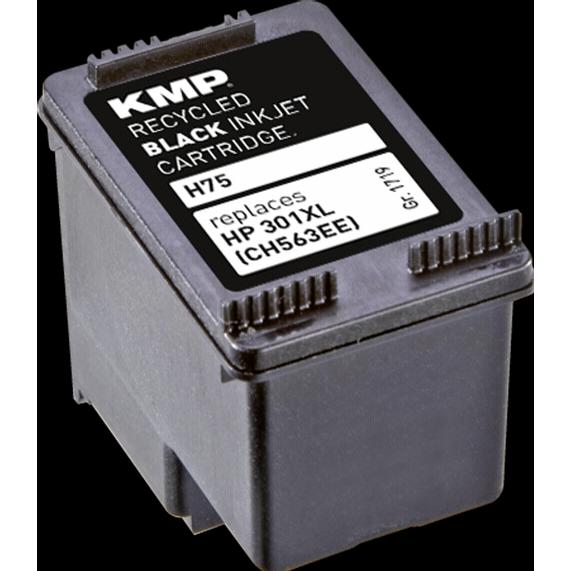 Thumbnail - KMP, Druckerpatrone, H75 Tintenpatrone kompatibel mit HP CH 563 EE (BK)