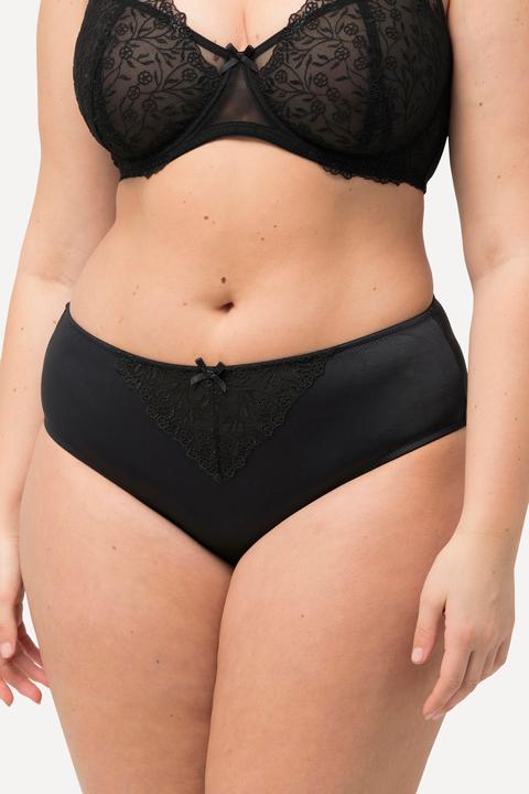 Actual product image Ulla Popken Lace Insert Midi Briefs (54)