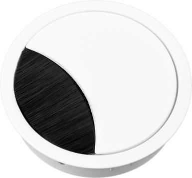 TecLines TKD002W Tafelkabeldoorvoer rond 80mm, wit (Kabelopening)