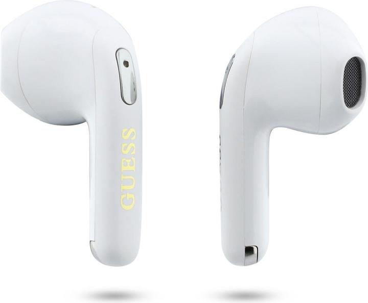 Guess TWS Earphones Gold Line Triangle white (4 h, Draadloze)
