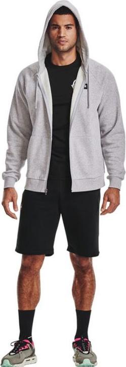Produktbild Under Armour Herren Rival Fleece FZ Kapuzenpullover Hellgrau 1357111 011 (S)