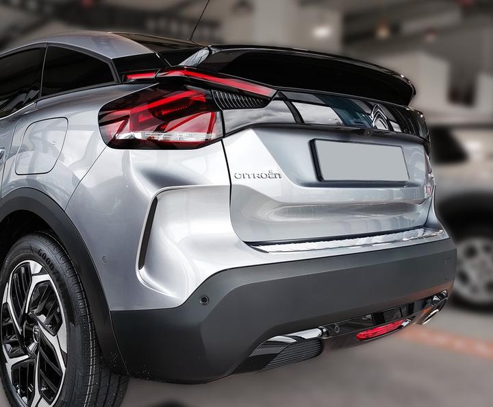 Actual product image Avisa Stainless steel bumper protection for Citroen C4 / E-C4 (electro) from 2021 until today (Rear, Long format)