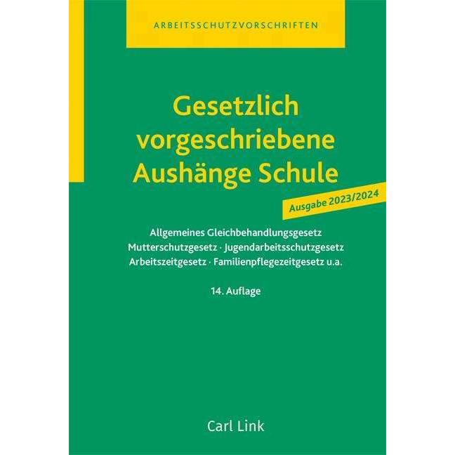 Gesetzlich vorgeschriebene Aushänge Schule, Fachbücher