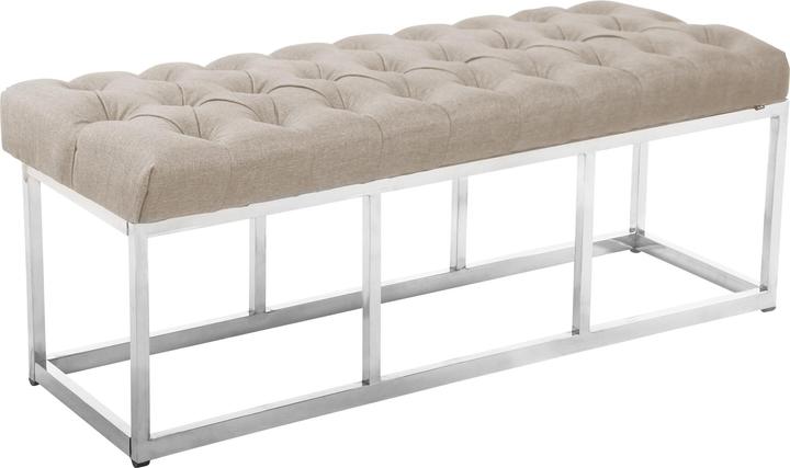 Image du produit CLP Banc Amun Tissu E120, crème (120 cm)