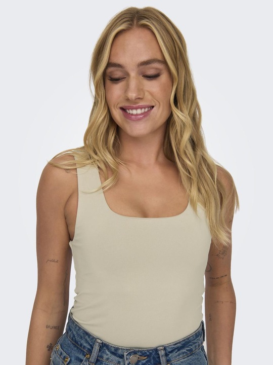 Actual product image Only Plain top without sleeves (M)