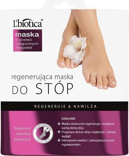 L´Biotica Foot Mask Regenerating (Fussmaske, 32 ml)