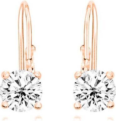 Produktbild JVD Gentle bronze earrings with clear zircons SVLE0620XH2RO00 - Dimension: 1.3 x 0.5 cm