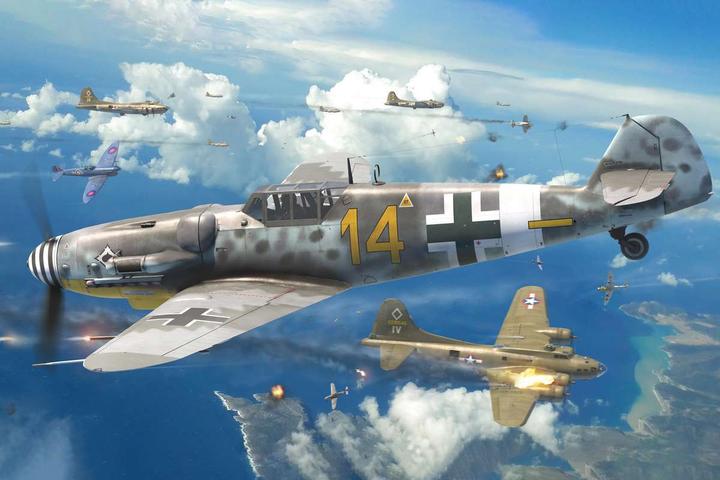 Actual product image Airfix Messerschmitt Bf109G-5/G-6