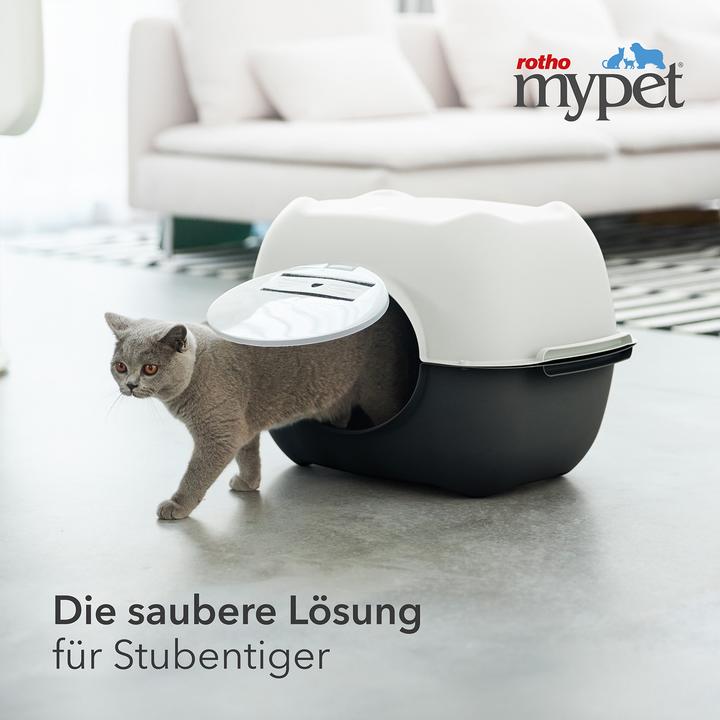 Actual product image Rotho Set Katzentoilette 3 Tlg. BELLA farbig sortiert V2 (Cat litter box closed)