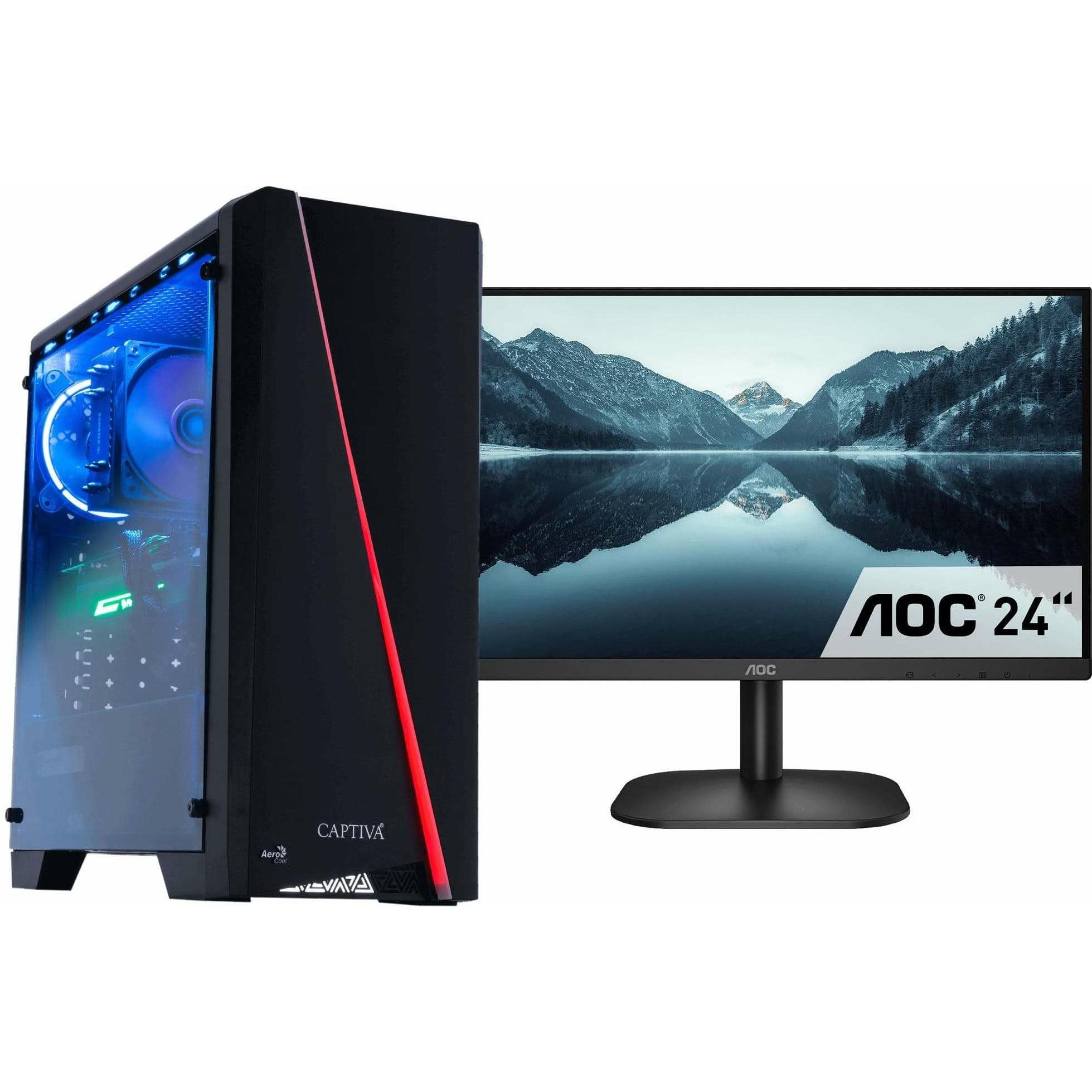 Captiva Power Starter R62-485 TFT Bundle Ryzen 3 Radeon Graphics (AMD Ryzen 3 4300GE, 16 GB, 1000 GB, AMD Radeon Graphic...