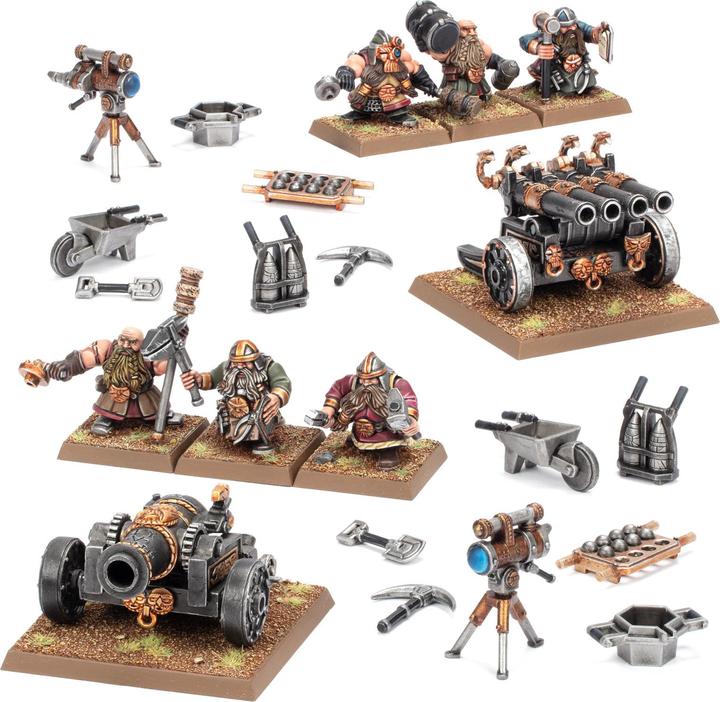 Image du produit Games Workshop Warhammer ToW - La montagne de Dwarfen porte Canon & Canon Orgue (Matières plastiques)