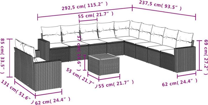 Produktbild vidaXL Darren