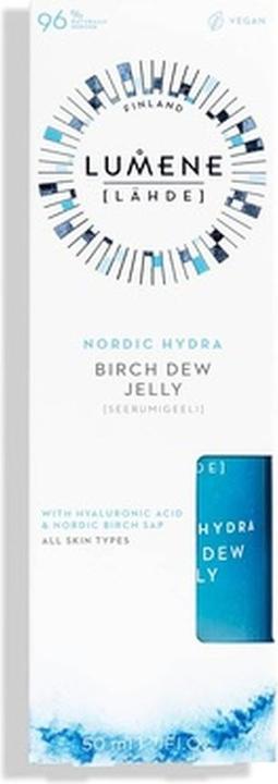 Actual product image Lumene Nordic Hydra Birch Dew Jelly Dual Hydrating Serum Face Moisturizer with Hyaluronic Acid and N (86.18 ml)
