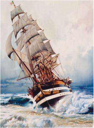 Actual product image Anatolian 3102 puzzle 1000 pcs. The Black Ship by Luis Bargallo (1000 pieces)